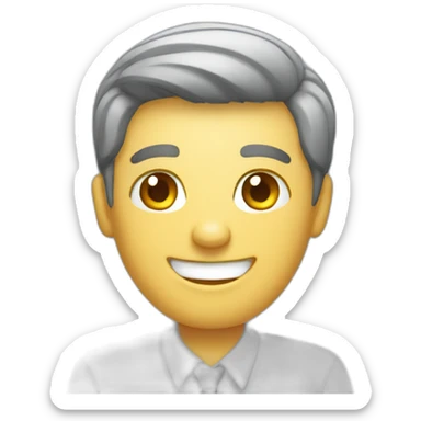 smiling hr manager sticker