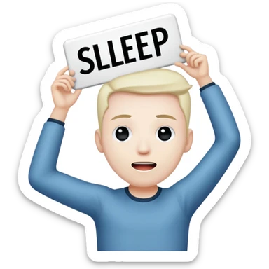 sleep token's lead singer vessel holding up a sign above his head sticker