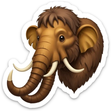 a Mammoth half body sticker