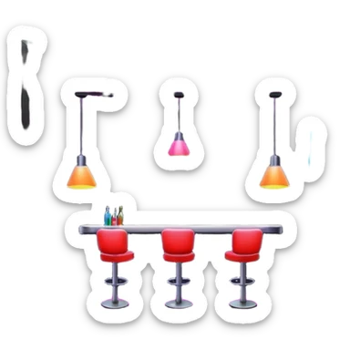 nightclub wtihout people sticker