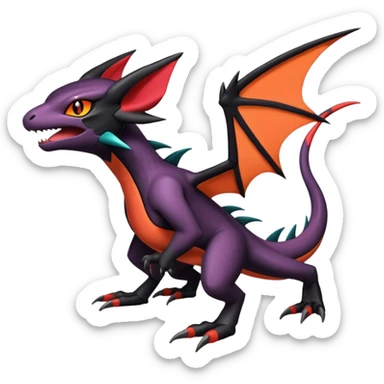 Salandit-Noibat-Litten-Noivern-Hybrid (Full body) sticker