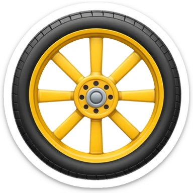 yellow glider wheel sticker