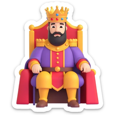 The sinister king sticker