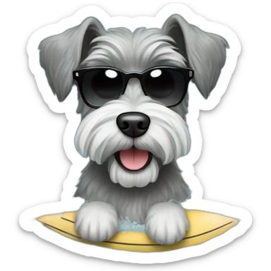 Zwergschnauzer in VW Ocean sticker