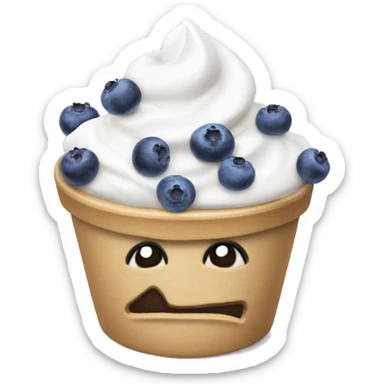 Skyr with blueberries  sticker