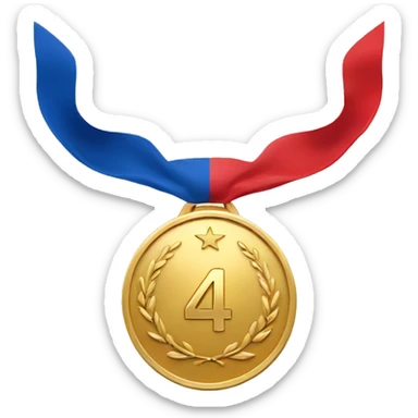 4th place medal sticker