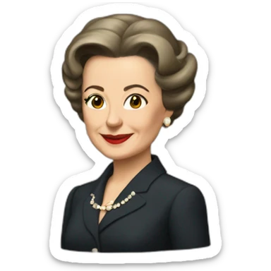 Estela Martinez de Peron as president sticker