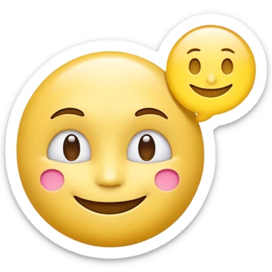 Create a high-resolution 3D emoji with a bright yellow glossy face and a friendly smile. Add a spin icon on the emoji and clearly display the word 'Checking' across the center in large, white, modern font. Clean background, soft shadow, vibrant colors, minimal and professional design. sticker