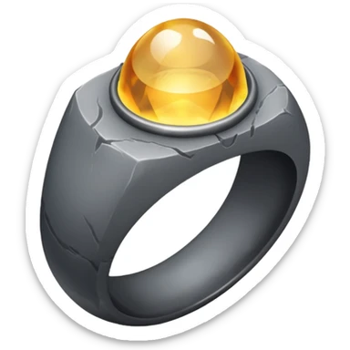 The Resurrection Stone is a smooth, translucent gray stone, typically worn as a ring. It has the power to summon the spirits of the dead, allowing the holder to communicate with them. sticker