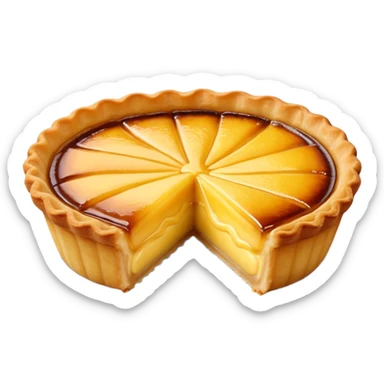 I want a Portuguese custard tart emoji sticker