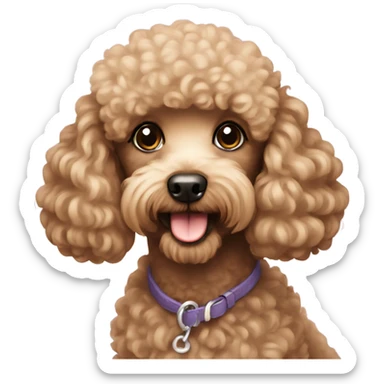 miniature poodle sticker