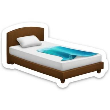 Cama surfeando una ola  sticker