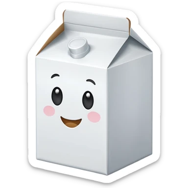 milk box sticker