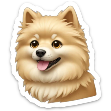spitz-beige sticker