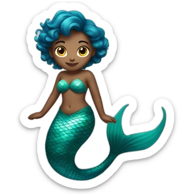 Full body mermaid sticker