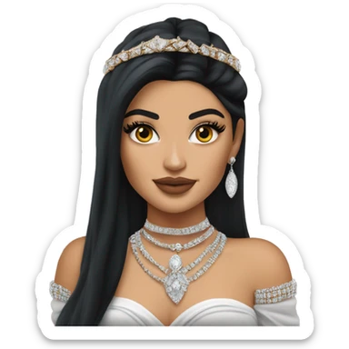 Kylie Jenner Princess with jewellery sticker