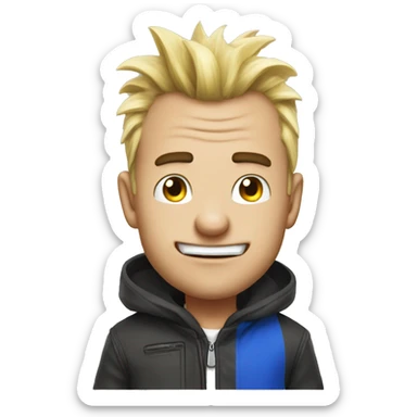 Sonic con i baffi sticker