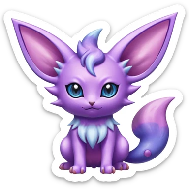 Shiny Exotic Espeon-Skitty-Nidorino-Hybrid-Creature sticker