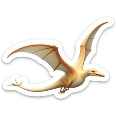 Beautiful and Majestic Pterodactyl Portrait Emoji, Head and body rendered in serene repose with a gentle, content smile, showcasing a slender, aerodynamic form with expansive wings gently folded and eyes softly closed in tranquil slumber, Simplified yet exquisitely endearing features, highly detailed, glowing with a soft, drowsy celestial light, high shine, relaxed and utterly majestic, stylized with an air of timeless aerial splendor, soft glowing outline, capturing the essence of a beautiful and majestic Pterodactyl that embodies the pure grace of prehistoric flight! sticker