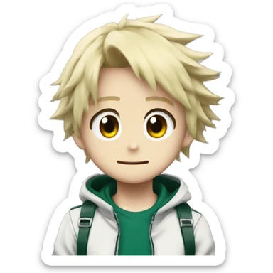 Yo en boku no hero academia sticker