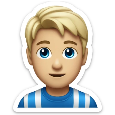 Niño marinero ojos azules sticker