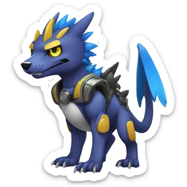  kawaii cool edgy Digimon-Fakemon-animal full body sticker