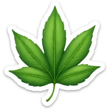 a single leaf simpler sticker