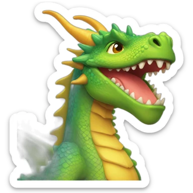 fabulous gay dragon sticker