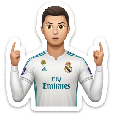 Real Madrid with CR7 sticker