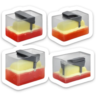 Stapler inside jello sticker