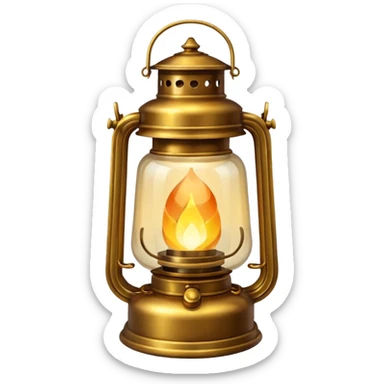 dim lantern light sticker