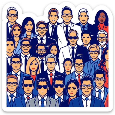 Grant Cardone, Tai Lopez, Josh King Madrid, Alex Hormozi, Iman Gadzhi, Daniel G, Branden Condy, Patrick Bet-David, Dan Henry, Luke Belmar, Shelby Sapp, Leila Hormozi, Tefi Valenzuela, business, influencers, friends, rich millionaire success lifestyle, private jet , supercars, success, sales sticker