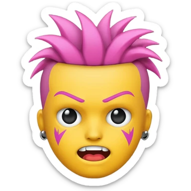 Punk culture sticker