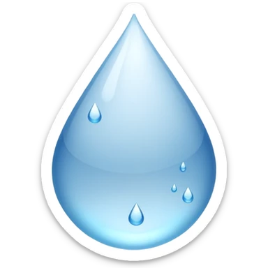 💦 this emoji but coloured white instead of blue sticker