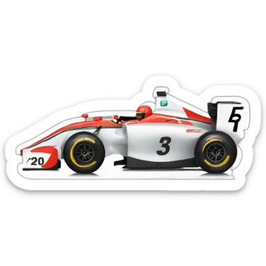 F1 race car sticker