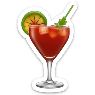 Bloodymary cocktail sticker