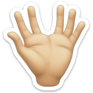 hands in the shape of a heart or a smiling face with tears of joy, to express deep gratitude sticker