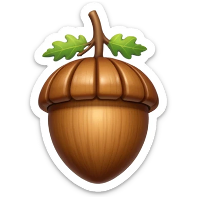 oak acorn sticker