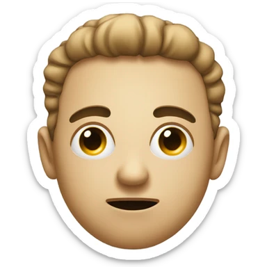 side eye emoji face like every other emoji just one eye at the side looking into me  sticker