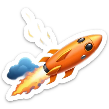 meteor similar to comet without a face sticker