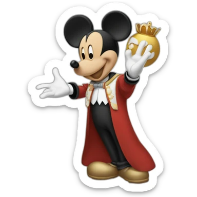 Mickey qui fait un doigt d'honneur sticker