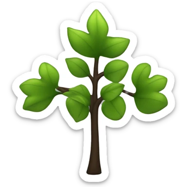 Trebol de 4 hojas negro silu sticker