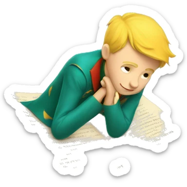 the little Prince from the book  sticker