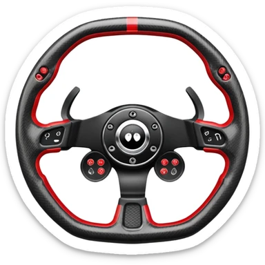 F1 steering wheel sticker