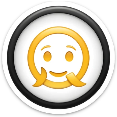 gender neutral symbol, classic emoji style, with subtle shine, suitable for Discord role icon sticker