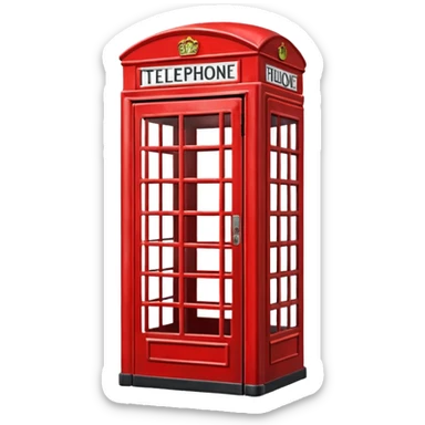 телефонная будка красная из United Kingdom sticker