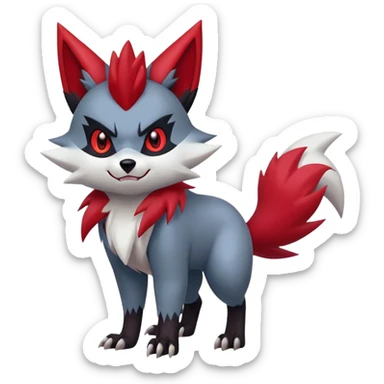 Zangoose-Zorua-Zoroark-hybrid (full body) sticker