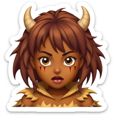 Fait moi une emote de Bouh, la petite fille humaine dans Monstre et Compagnie avec son costume de monstre en faisant RWOAR sticker