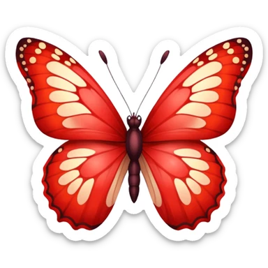 Mariposa roja sticker