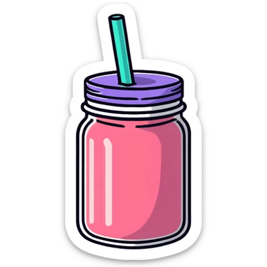 smoothie in a jar sticker